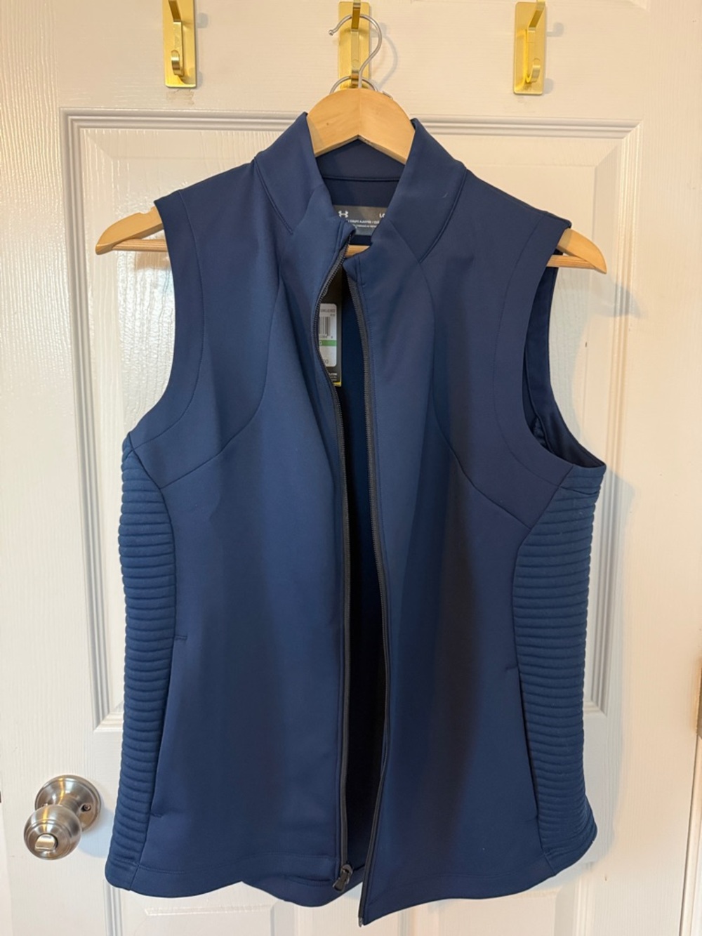 Under Armour Deep Blue Sleeveless Zip-Up Vest